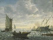 Lieve Verschuier Caulking a ship oil painting on canvas
